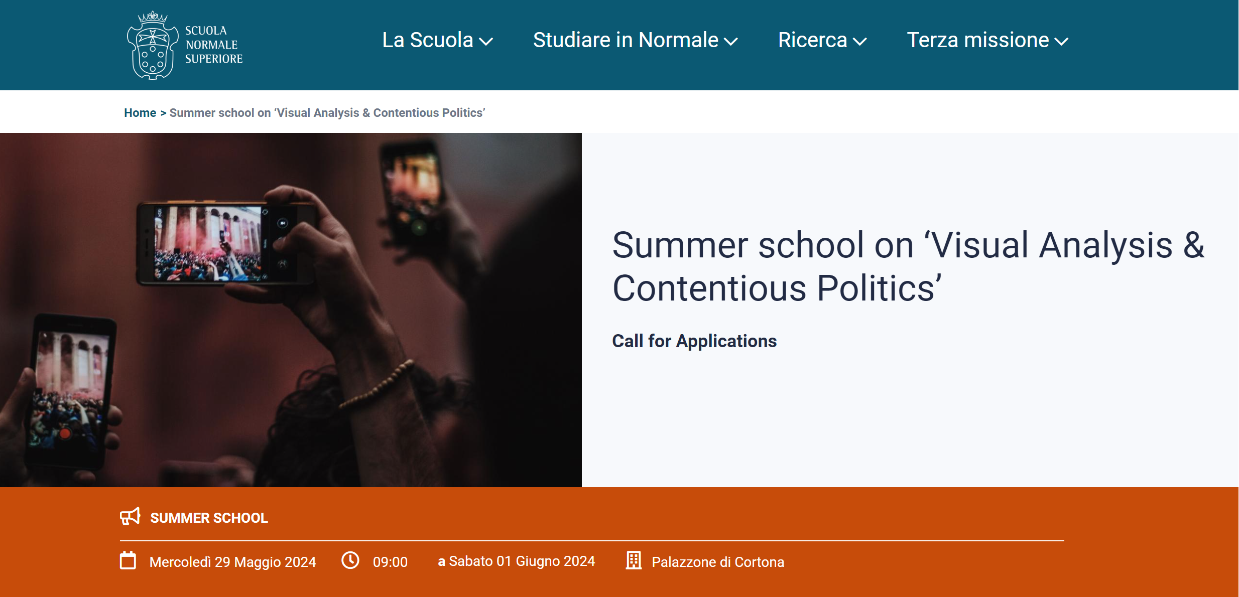 SNS Summer School – Visual Analysis and Contentious Politics